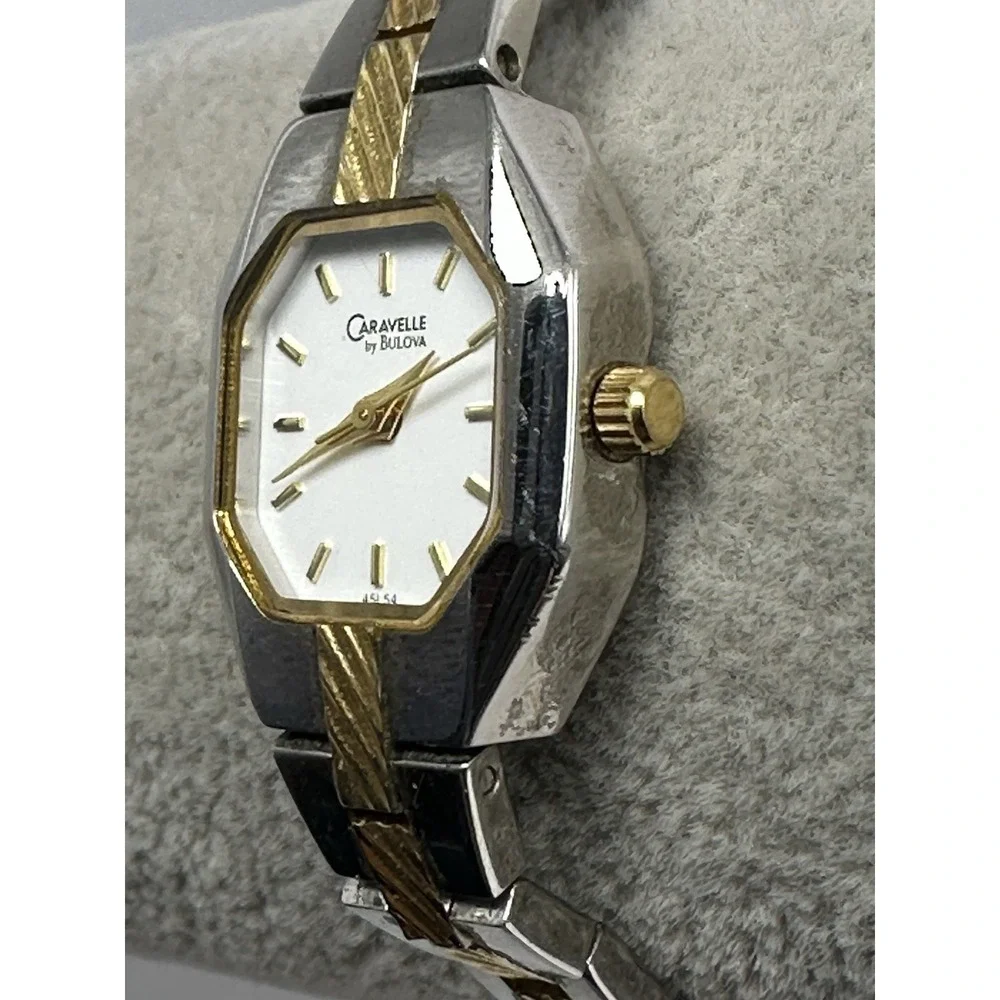 Caravelle by Bulova‎ 45L54 Ladies Watch New Battery 19MM 6.5